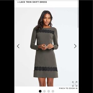Ann Taylor Lace Trim Shift Dress Size 6 NWT $120
